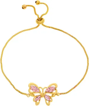 Cute Butterfly Bracelet for Women Adjustable Crystal Butterfly Bracelet Lucky Butterfly Friendship Bracelet Prom Jewelry