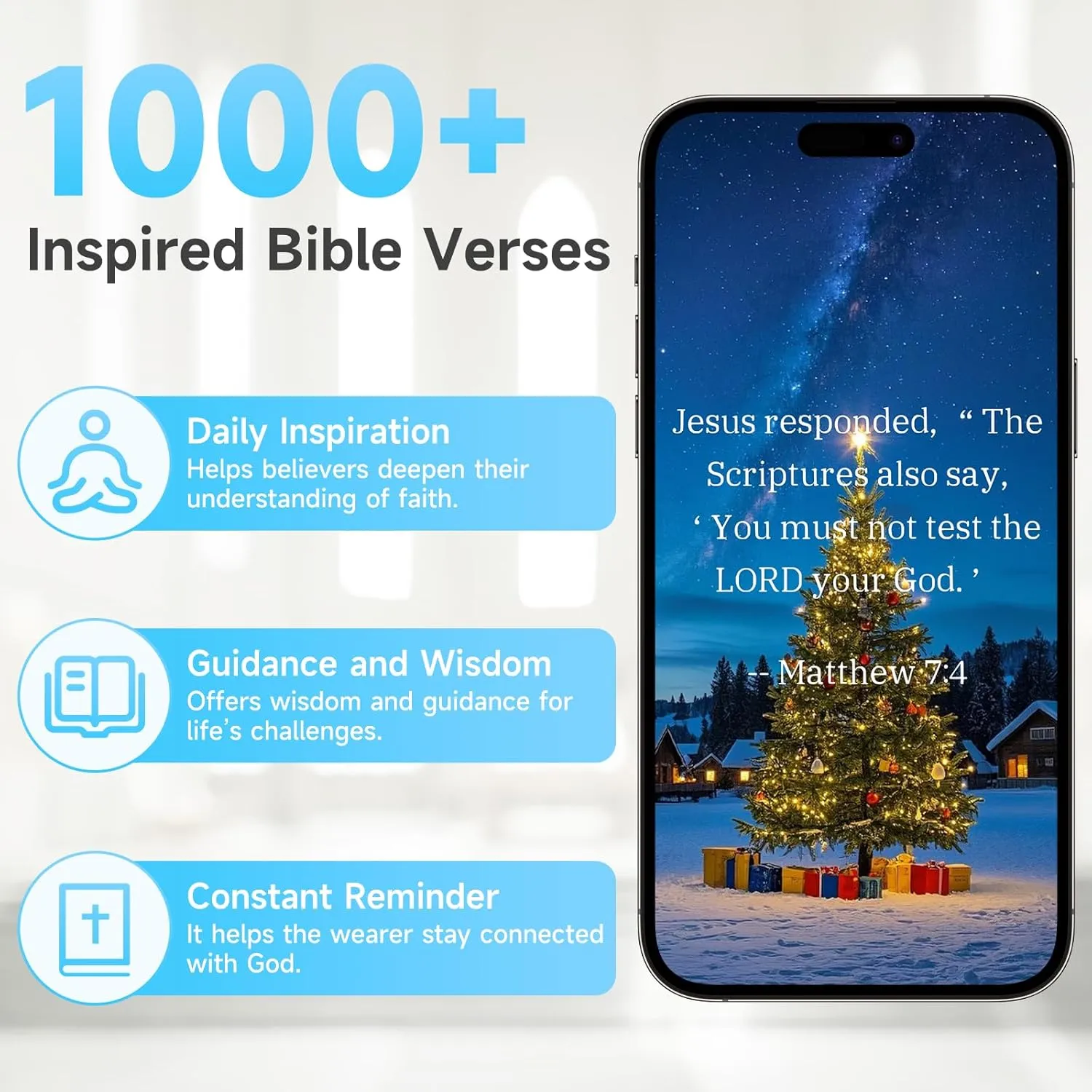 Daily Bible Verses RingJesus Rings for Men and WomenCeramic Christian Lord's Prayer RingInspirational Religious Band for Easter, Christmas, Birthday, Wedding, Sizes 6-13