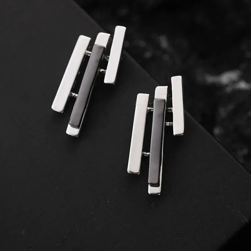 Dangle Earrings Charm Jewelry - Korea Bar Type - Metal - E0123