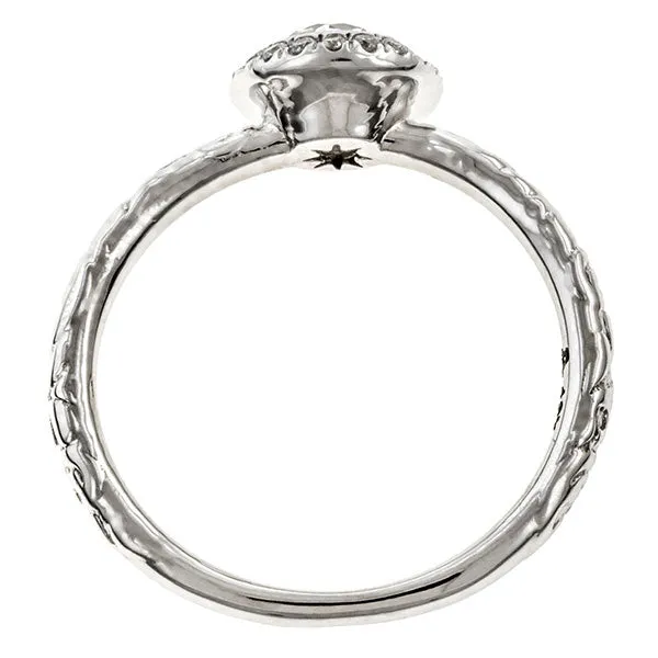 Diamond Frame Engagement Ring, Old Euro 0.57ct- Heirloom by Doyle & Doyle