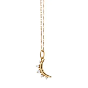 Diamond Moon Pendant