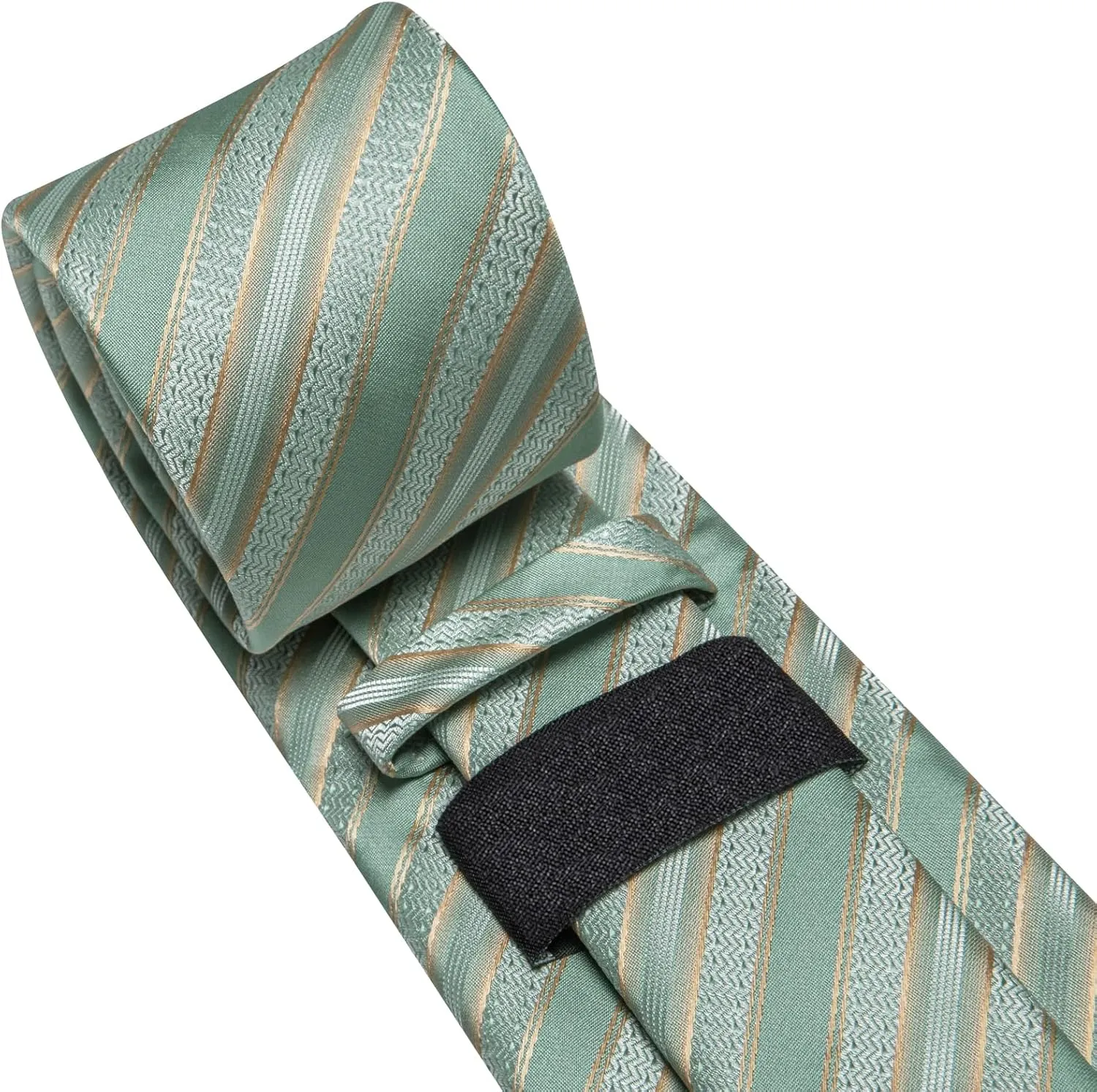 Dubulle Mens Tie Set Solid Paisley Silk Striped Necktie for Men with Cufflinks Tie and Pocket Square