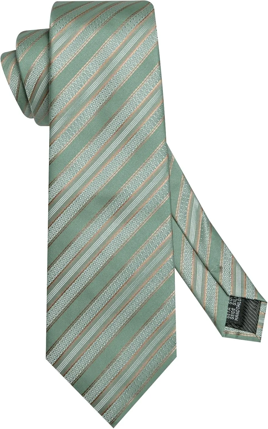 Dubulle Mens Tie Set Solid Paisley Silk Striped Necktie for Men with Cufflinks Tie and Pocket Square