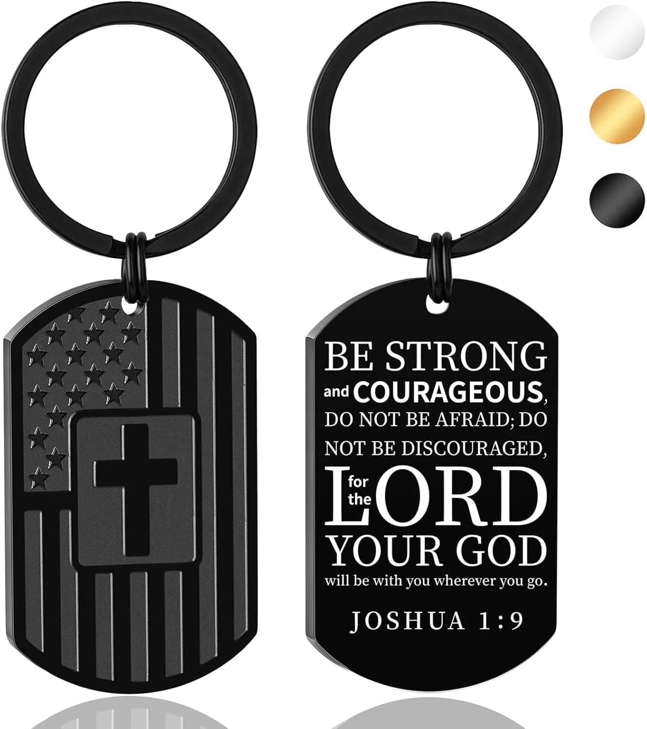 DuoDiner Graduation Gifts-Keychain for Men First Communion Baptism Confirmation Religious Mens Gifts