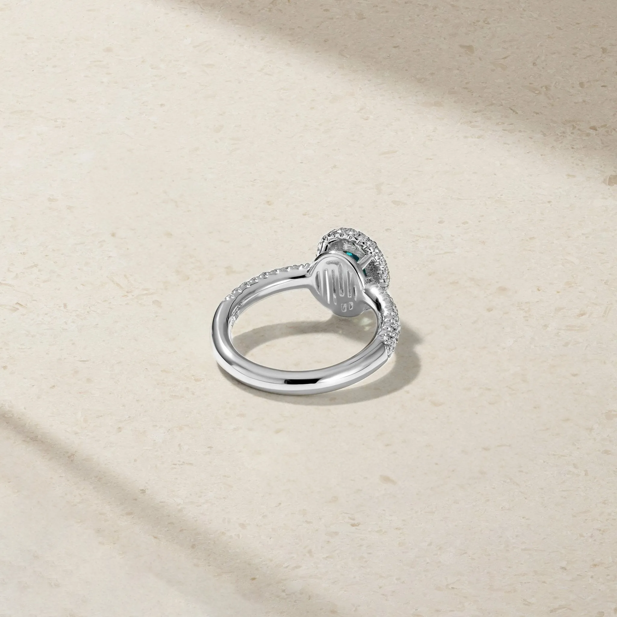 Dusted Alexandrite and Diamond Ring