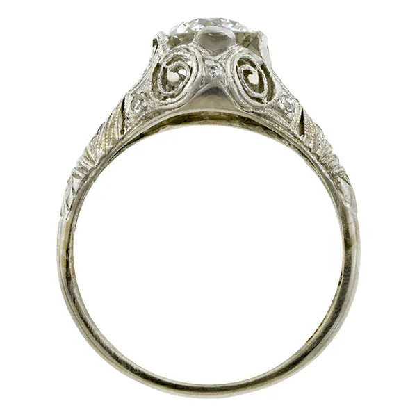 Edwardian Diamond Engagement Ring, TRB 0.98ct