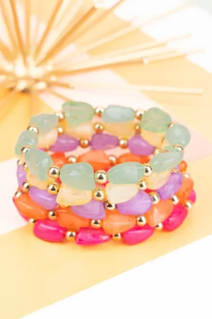 Eye Candy Multi-Color Beaded Bracelet Set