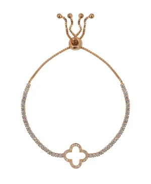 Fashionable Stone Studded Metallic Bracelet