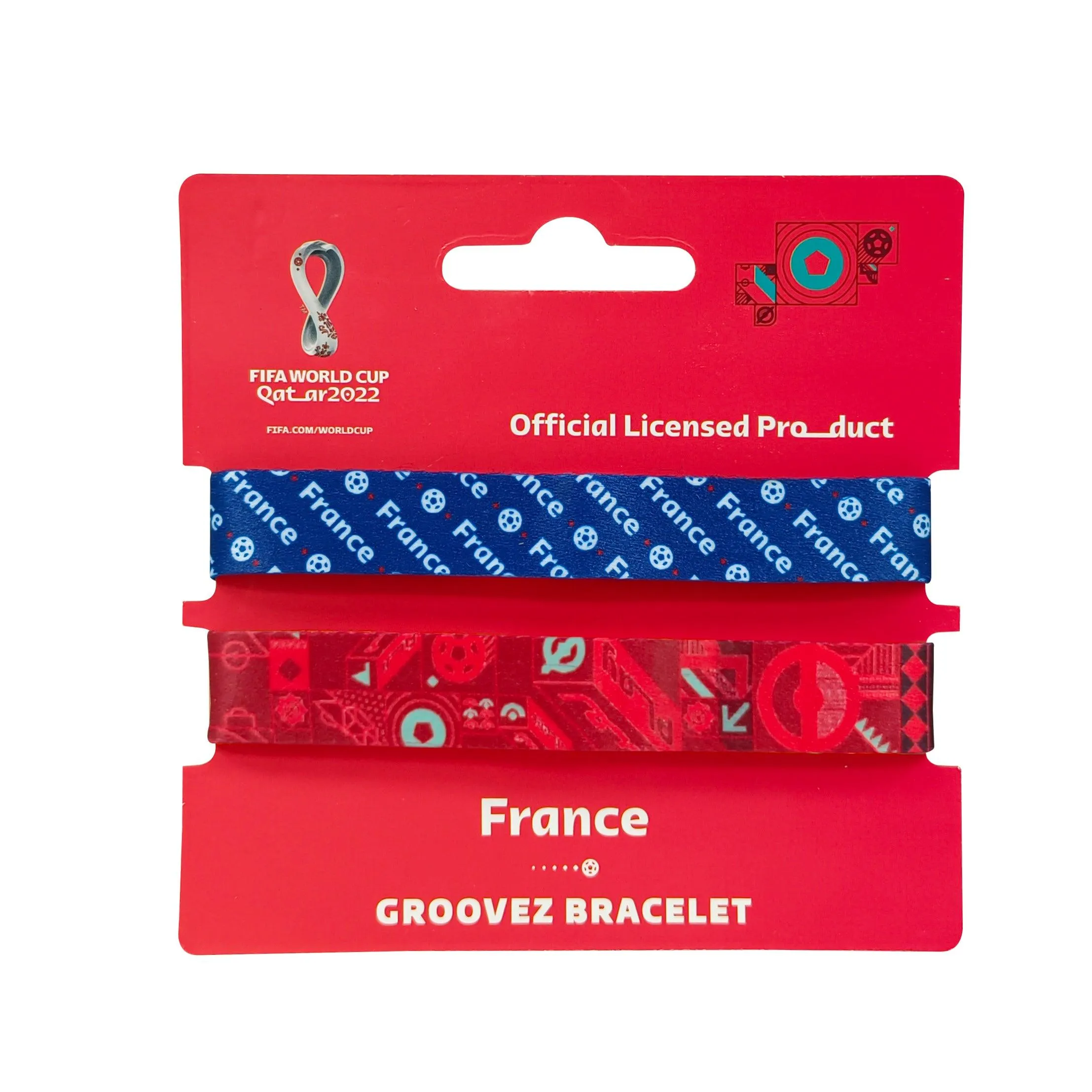 FIFA Fabric Fashionable Qatar 2022 World Cup Country Nylon bracelet- FRANCE