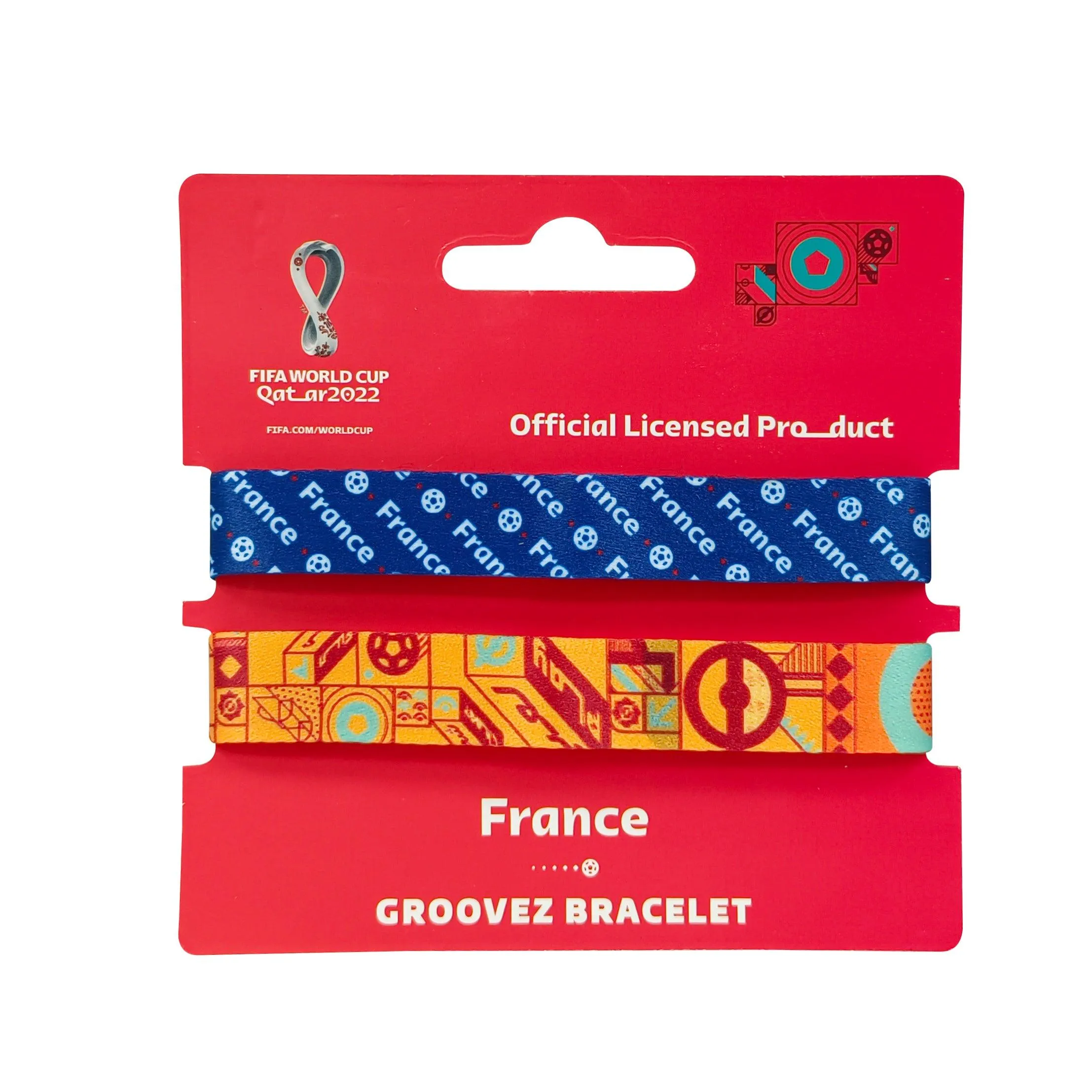 FIFA Fabric Fashionable Qatar 2022 World Cup Country Nylon bracelet- FRANCE