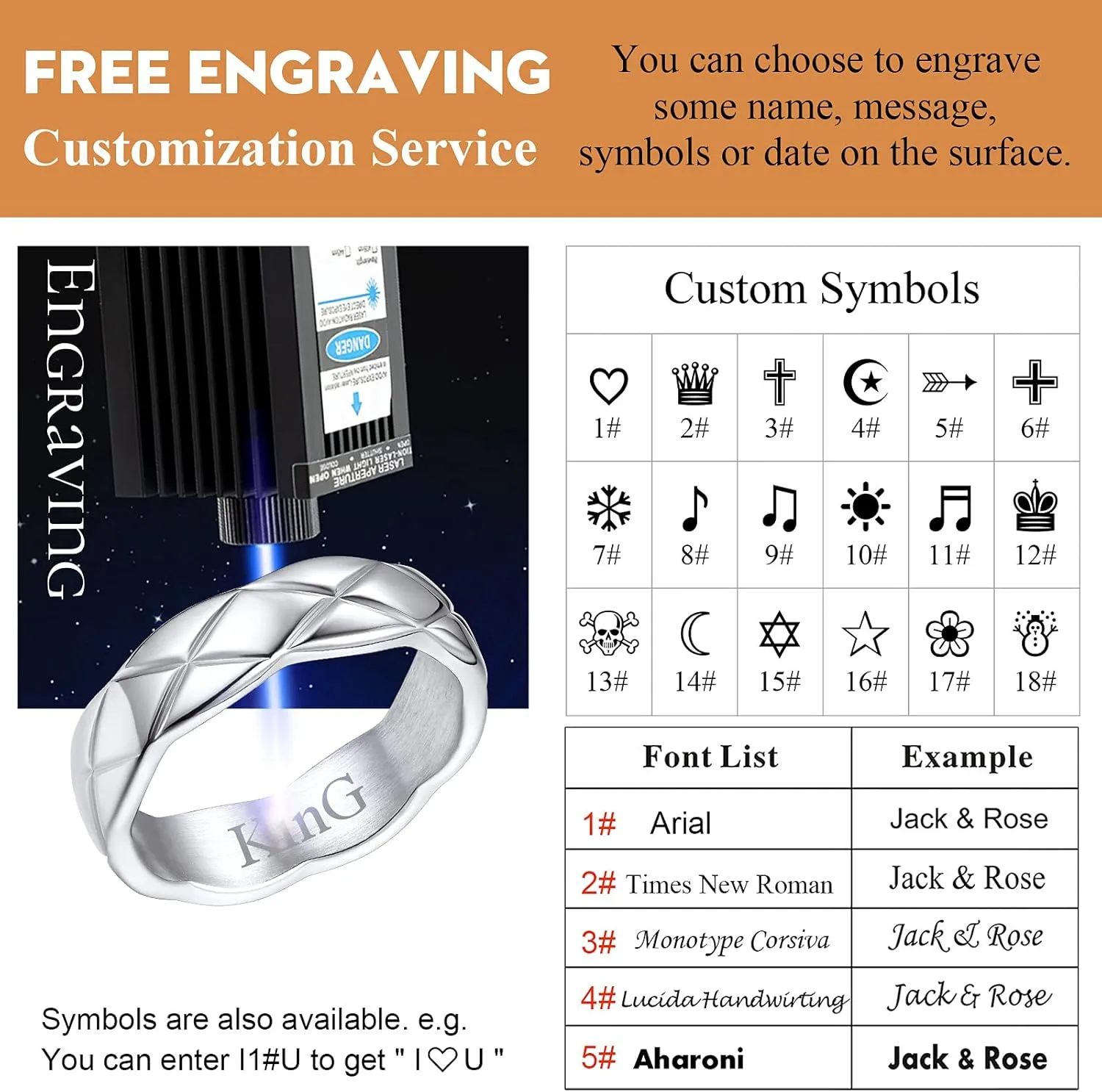 FindChic Stainless Steel Criss Cross/Cuban Link Band Rings for Men Women Width 6mm 9mm 11mm Size 5 to 12 Custom Engraved Personalized Engagement Promise Rings for Her/Him, Send Jewelry Gift Box
