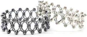 Folding Retractable Ring Bracelet 2 in 1 Jewelry Accessories that Turns into Bracelet Flexible Link Bracelet Ring Fashion Transformable Finger Ring Tennis Stretch bracelets Jewelry Gifts