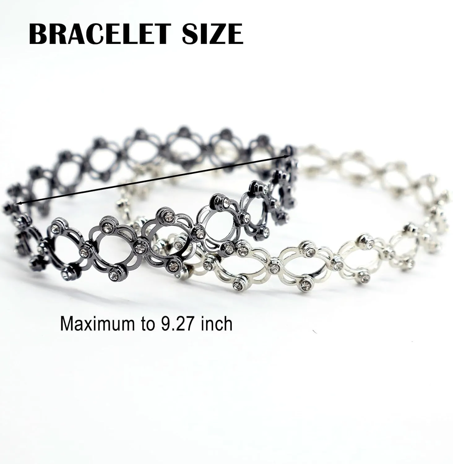 Folding Retractable Ring Bracelet 2 in 1 Jewelry Accessories that Turns into Bracelet Flexible Link Bracelet Ring Fashion Transformable Finger Ring Tennis Stretch bracelets Jewelry Gifts