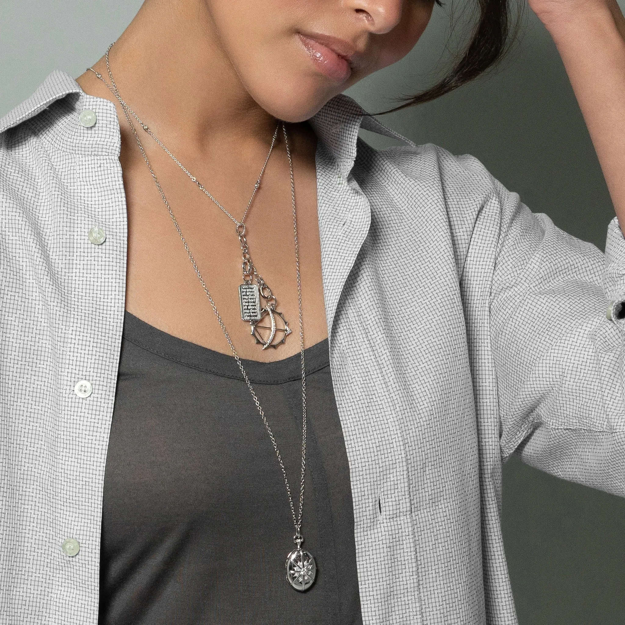 Four Image "Midi" Sterling Silver Locket