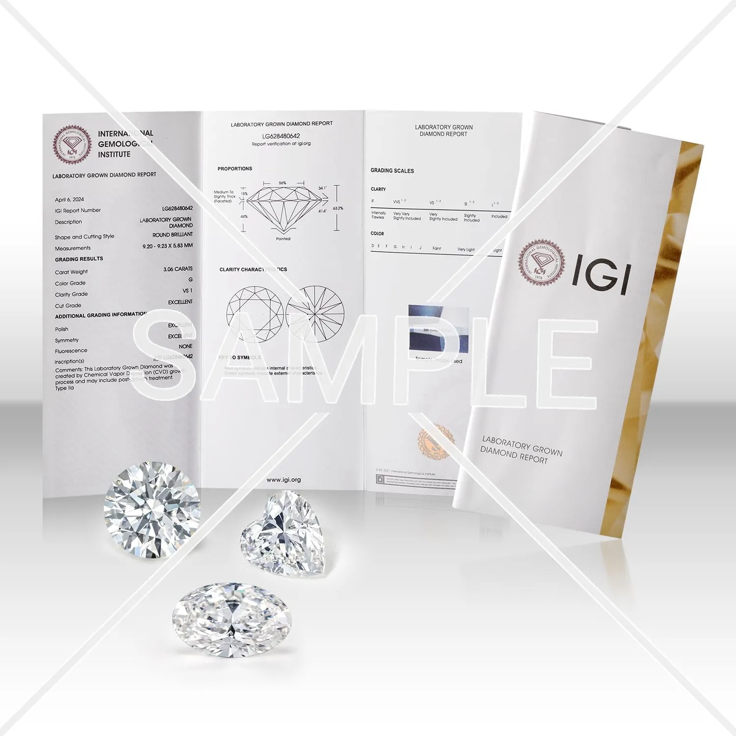 Gem Stone King 2.18 Cttw 10K Yellow Gold IGI Certified Lab Grown Diamond Engagement Ring For Women | Center Emerald Cut Diamond 2 Ct | E-F Color | VS1-VS2 Clarity | Available in Size 5 to 10