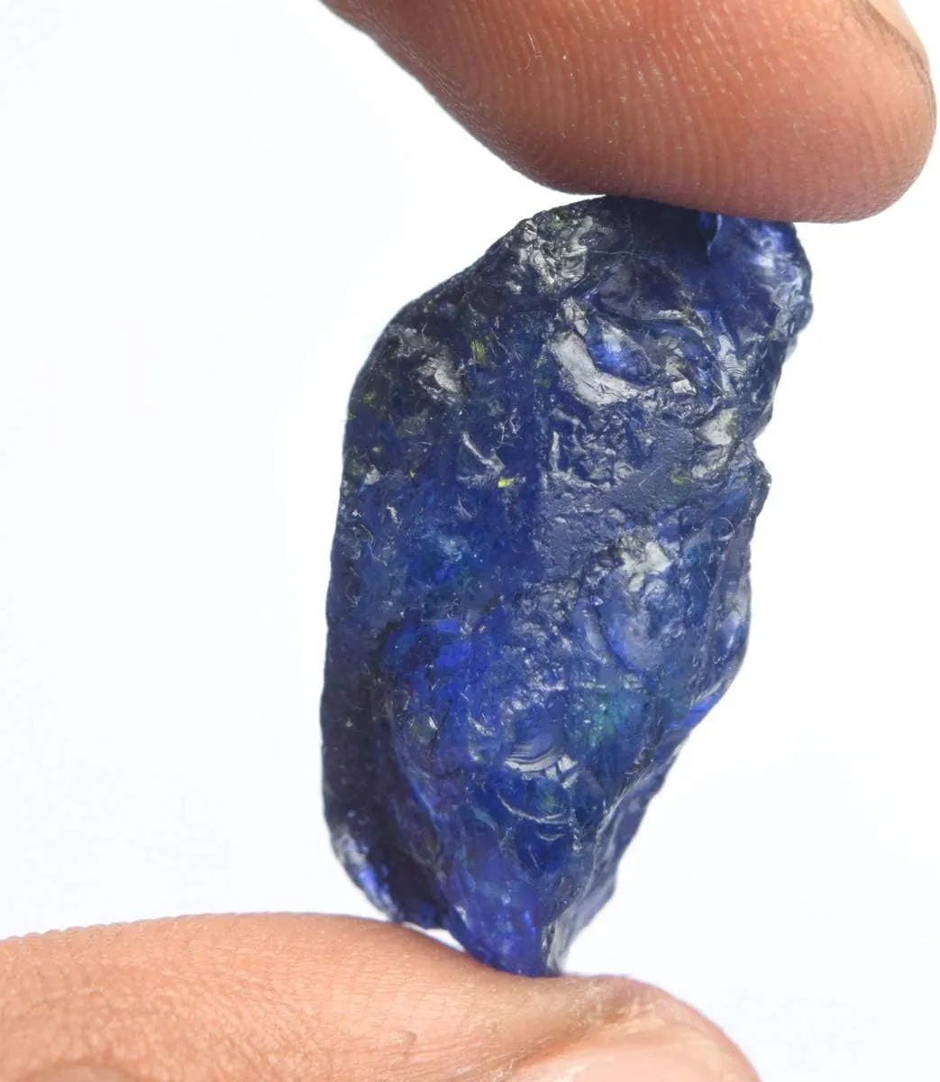 GEMHUB Natural Blue Sapphire Rough Gemstones 8-200 Carats Raw Crystals and Healing Stones Loose Gemstone Necklace For Women And Men