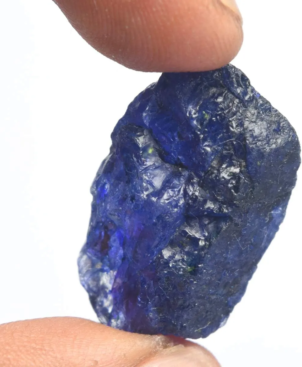 GEMHUB Natural Blue Sapphire Rough Gemstones 8-200 Carats Raw Crystals and Healing Stones Loose Gemstone Necklace For Women And Men