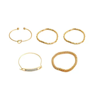 Geometric Hollow Bracelet Ins Style Creative Set Jewelry