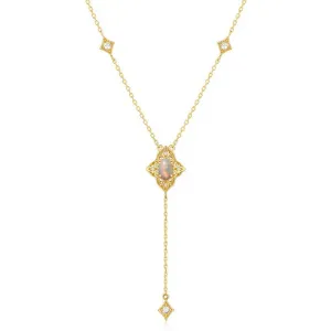 Gold Opal Necklace