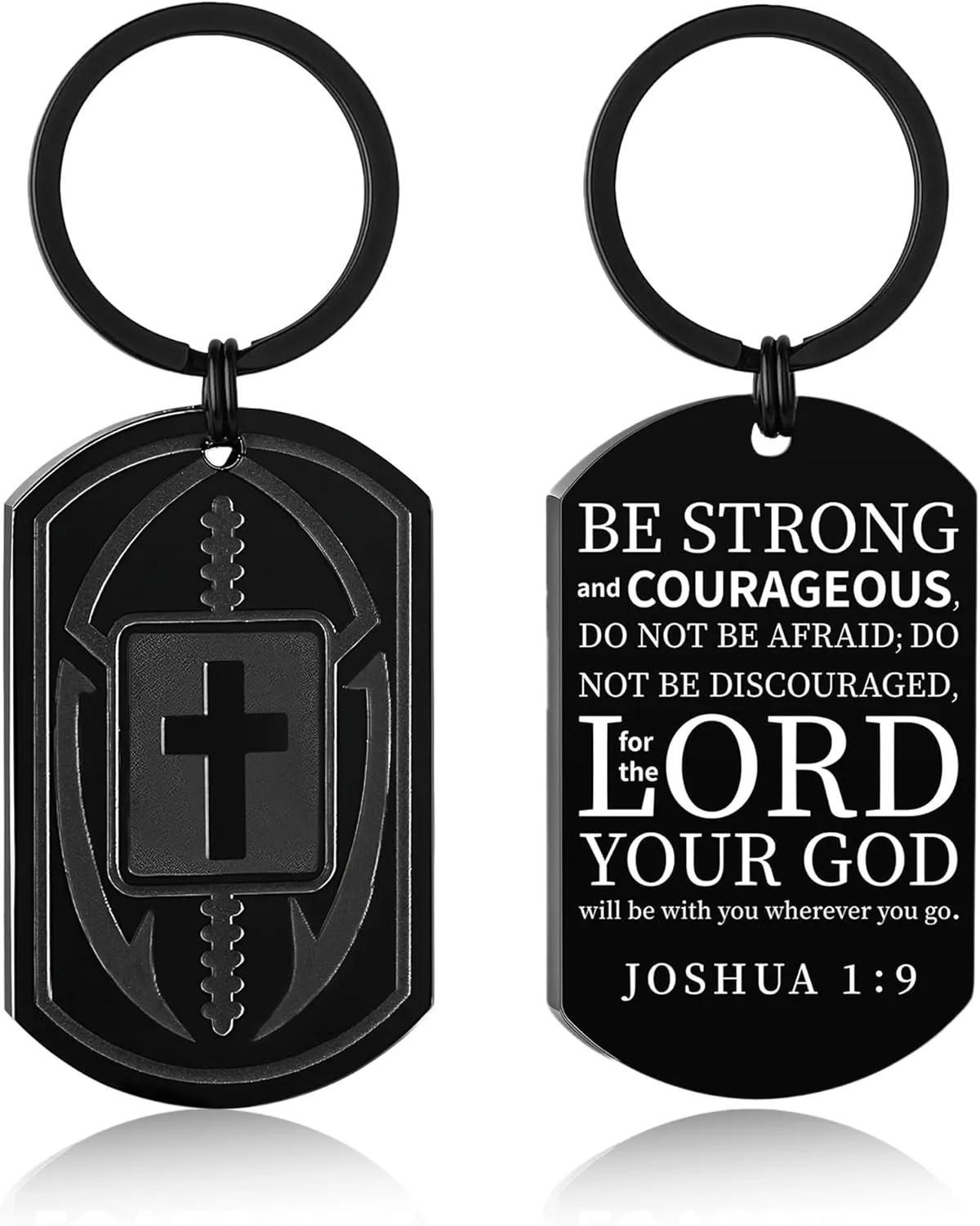 Graduation Gifts-Football/Baseball/Soccer/Basketball Keychain for Men First Communion Baptism Confirmation Mens Gifts