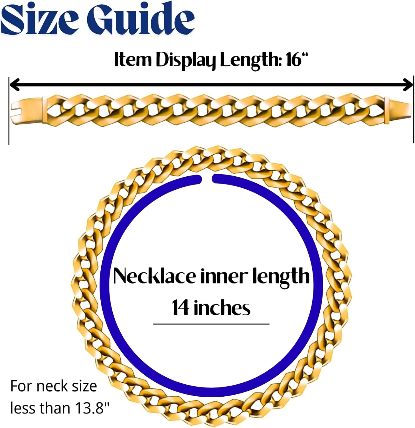 Halukakah Gold Plated Chains for Boys - TYCOON JUNIOR - Kid's 14MM Platinum Plated Cuban Link Chain Necklace Bracelet,Lab Diamonds Prong Set,Fits Ages 8-16 Y/O. with Giftbox