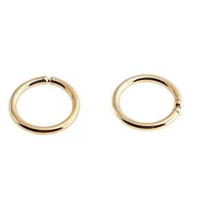 Hoop Earrings Cartilage Nose Septum Ear Helix Tragus Rings Multiple Piercing Jewelry for Women Hypoallergenic Thin Tiny Hoops (5mm | 20 GA, 14K Gold Filled)