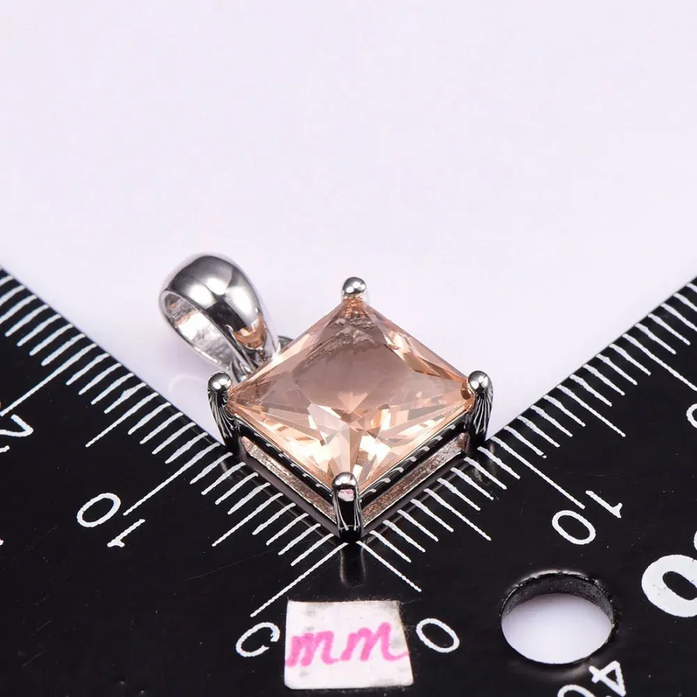 Hot Sale Morganite Pendant 925 Sterling Silver Free Shipping Newest Fashion Attractive Jewelry Pendant PP46