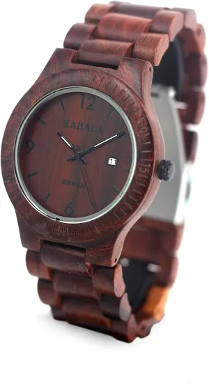 Hula Girl Handmade Hawaiian Wooden Watch (Kahala 68)