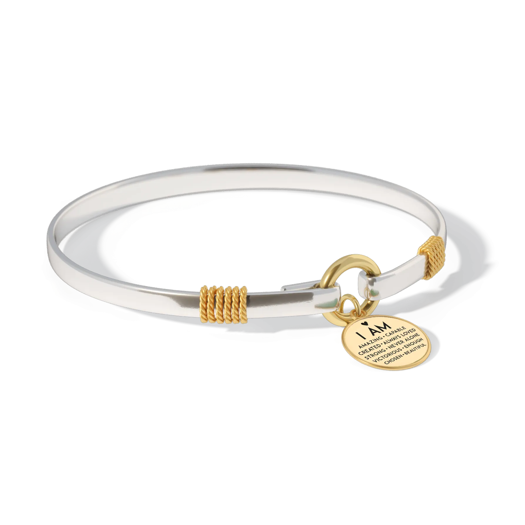 I Am Inspiration Two-Tone Bracelet