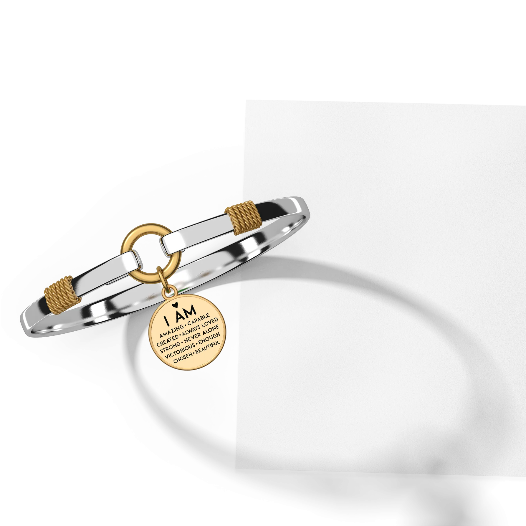 I Am Inspiration Two-Tone Bracelet