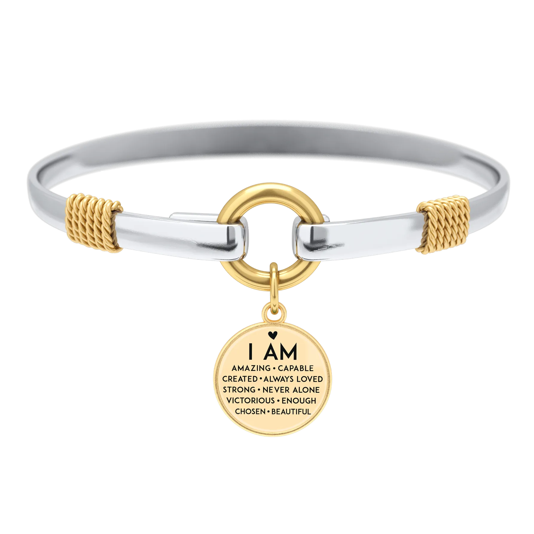 I Am Inspiration Two-Tone Bracelet