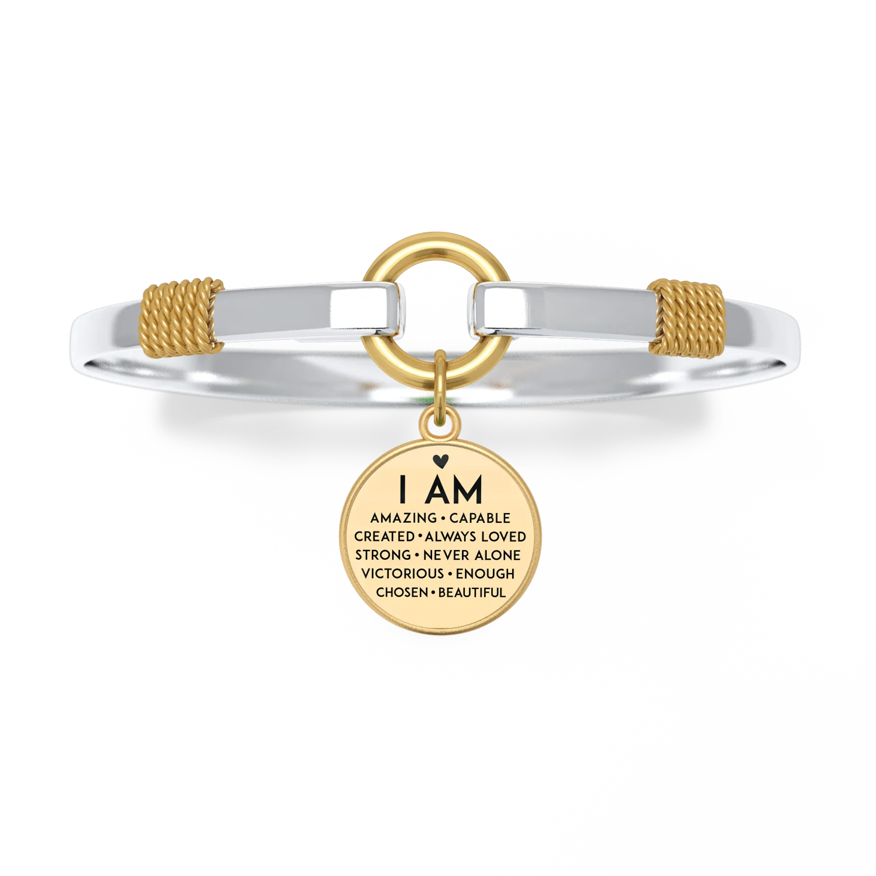 I Am Inspiration Two-Tone Bracelet