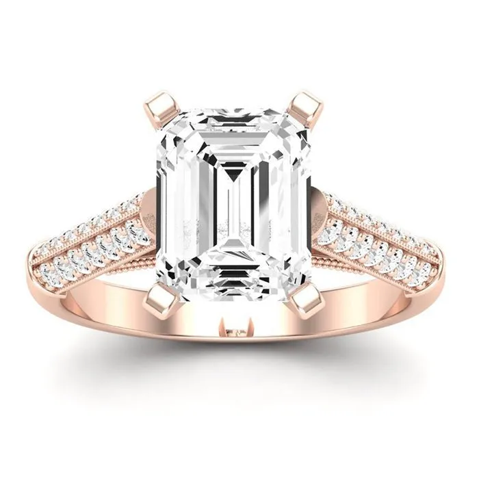 Iberis - Emerald Lab Diamond Engagement Ring (IGI Certified)