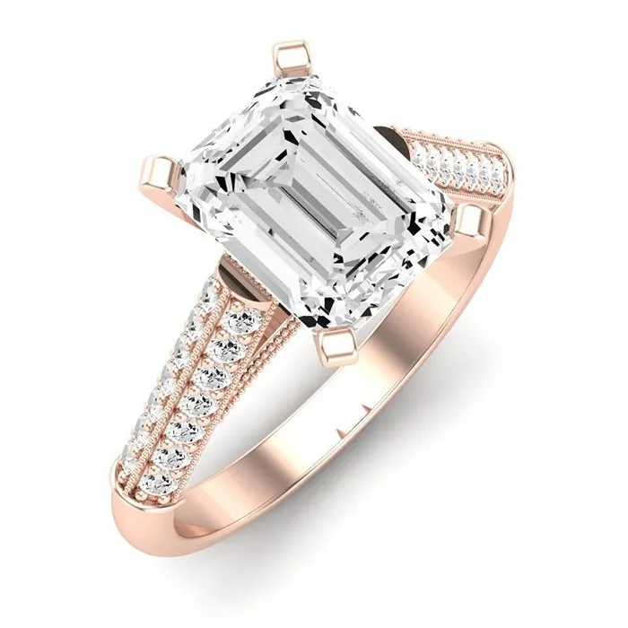 Iberis - Emerald Lab Diamond Engagement Ring (IGI Certified)