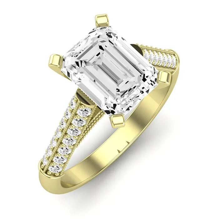 Iberis - Emerald Lab Diamond Engagement Ring (IGI Certified)
