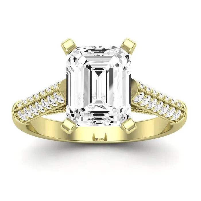 Iberis - Emerald Lab Diamond Engagement Ring (IGI Certified)