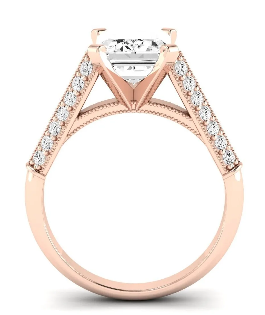 Iberis - Emerald Lab Diamond Engagement Ring (IGI Certified)