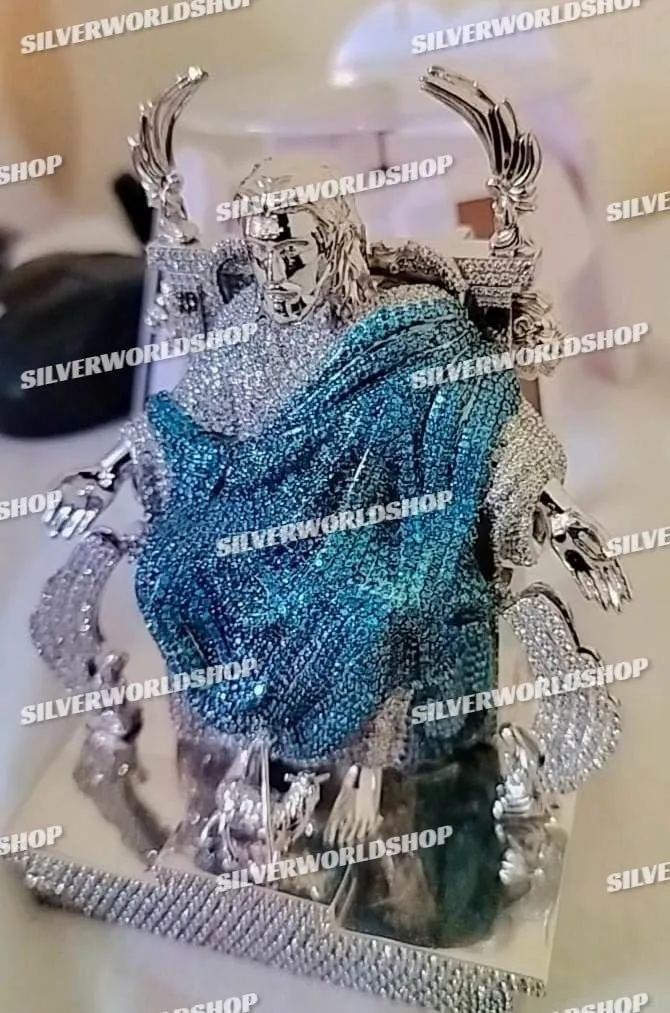 Iced Out Diamond Jesus CZ Pendant Necklace For Men and Women 14K Gold Plated 925 Sterling Silver Handmade Customized Pendant Jewelry