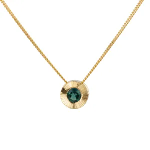 Indicolite Tourmaline Medium Aurora Necklace