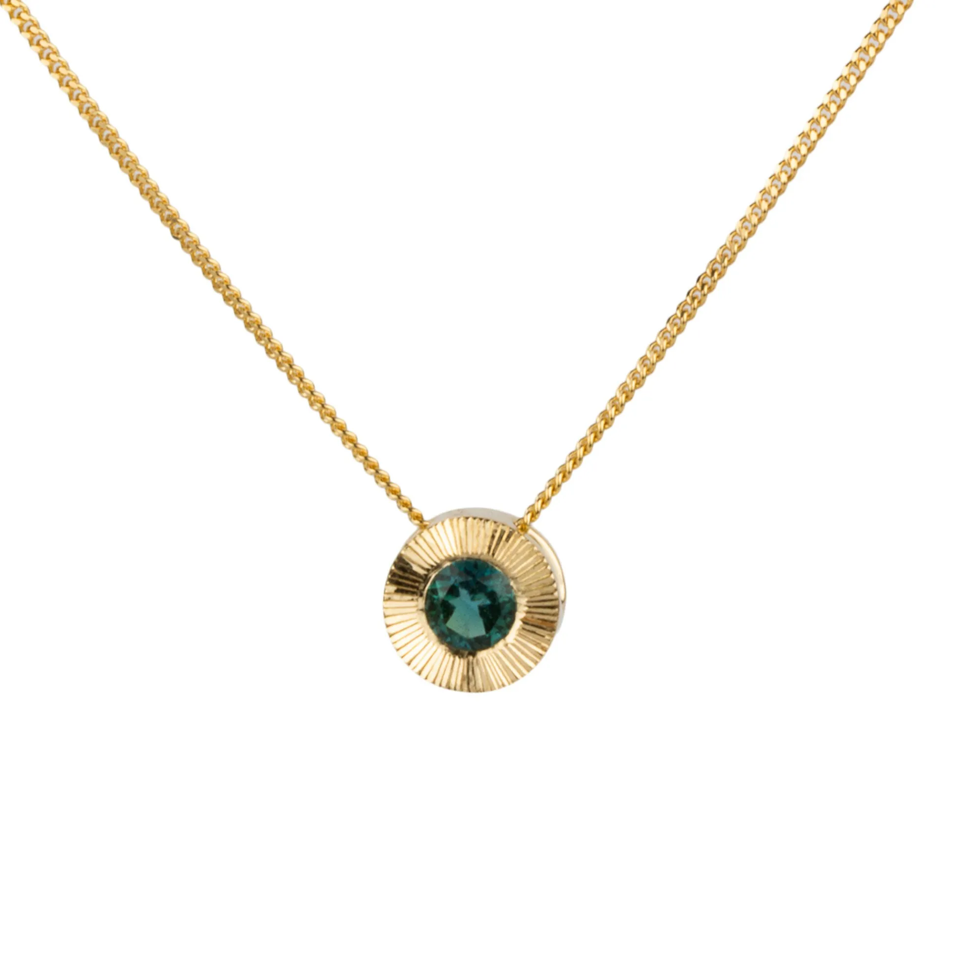 Indicolite Tourmaline Medium Aurora Necklace