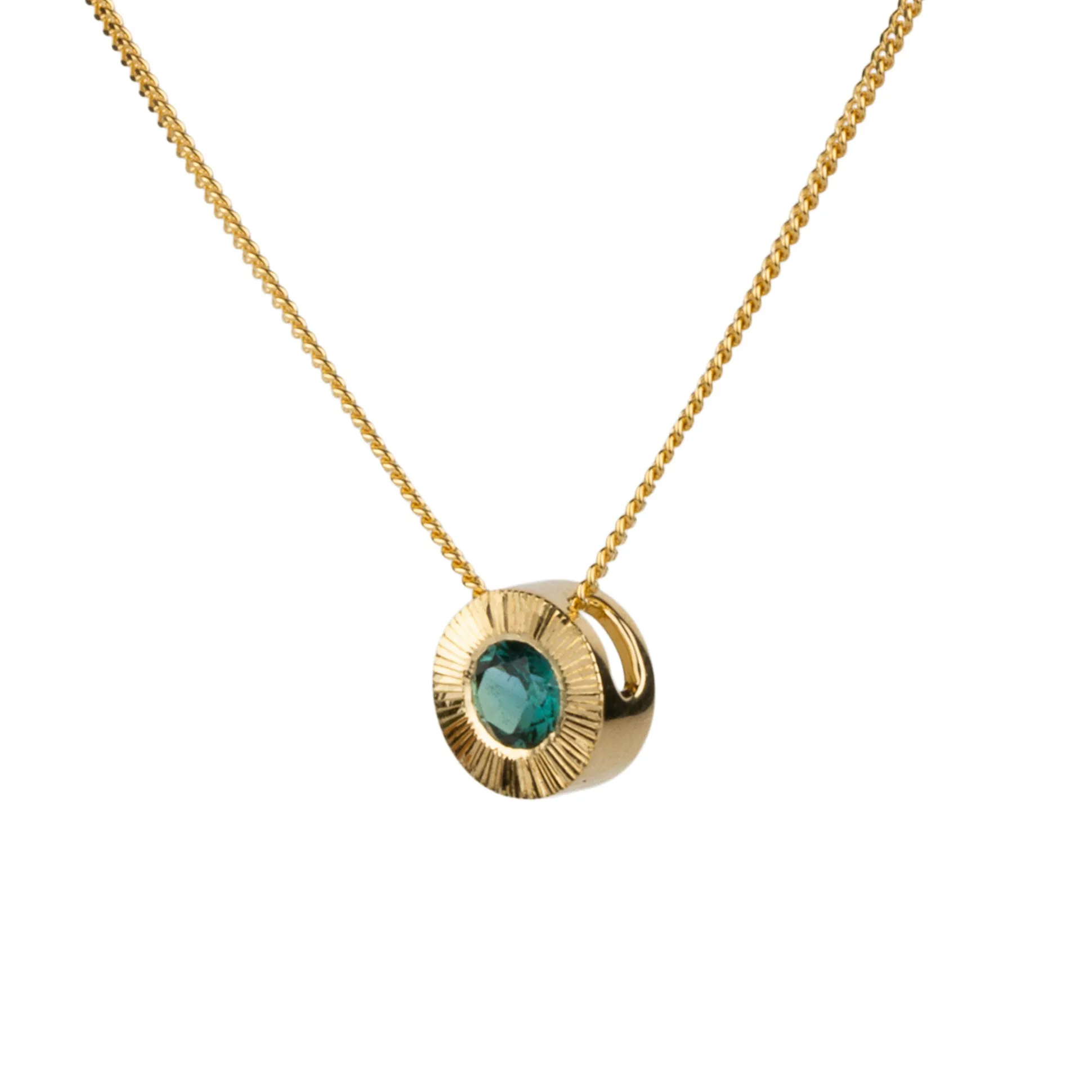 Indicolite Tourmaline Medium Aurora Necklace