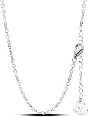 Italian 925 Sterling Silver Necklace For Women 0.9mm Box Chain 1.3mm Rolo Chain O-Chain Lobster Claw Clasp - Pendant Chain - 16 "18" 20 "22" 24 "26" Jewelry Gift