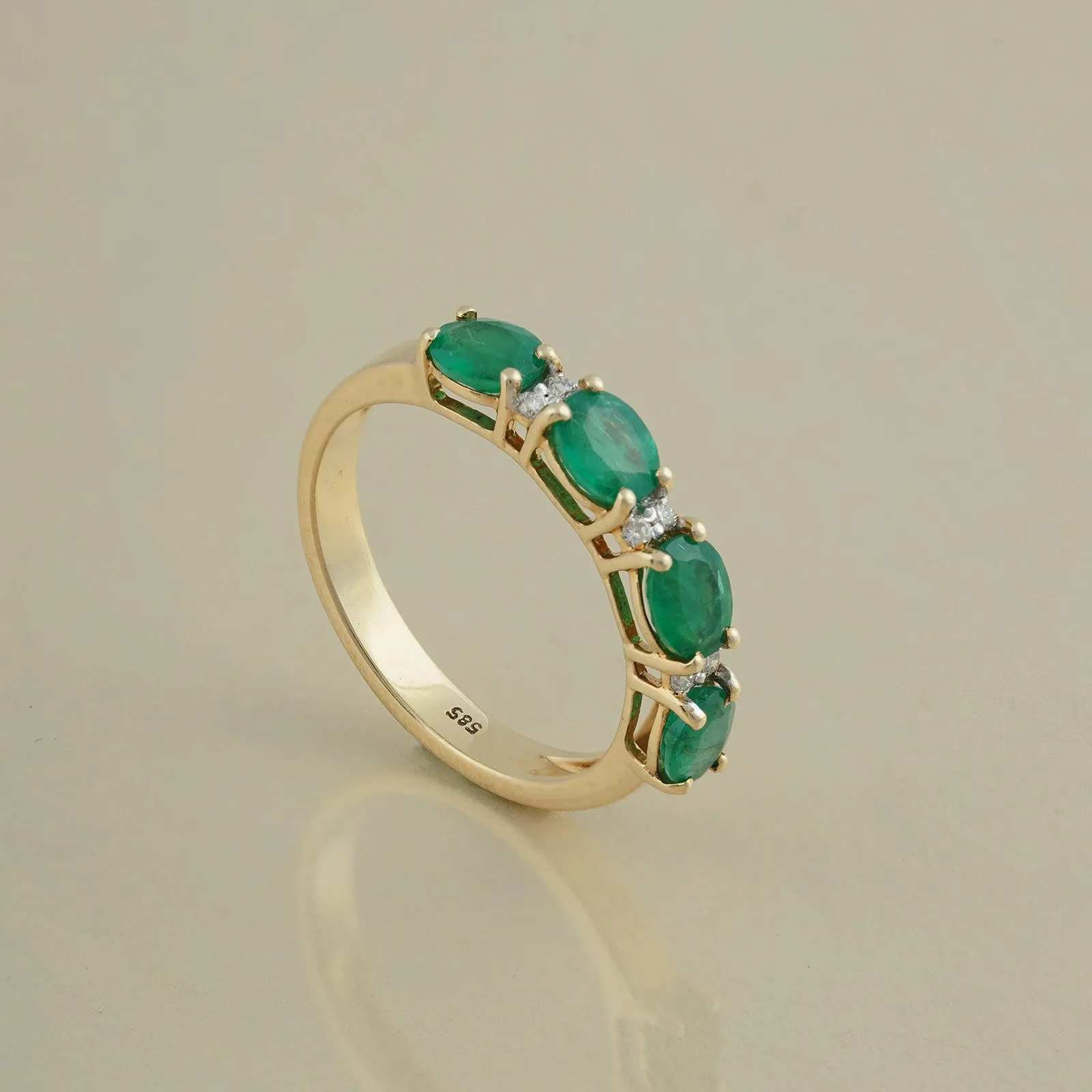 Jessica Emerald Ring