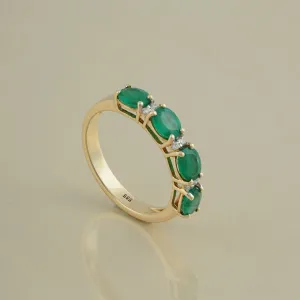 Jessica Emerald Ring