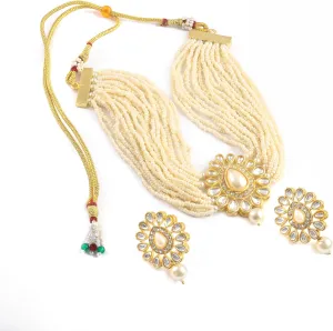 Jewarhaat AD CZ Kundan Pearl Studded Gold Plated Indian Jewelry Sets for Women