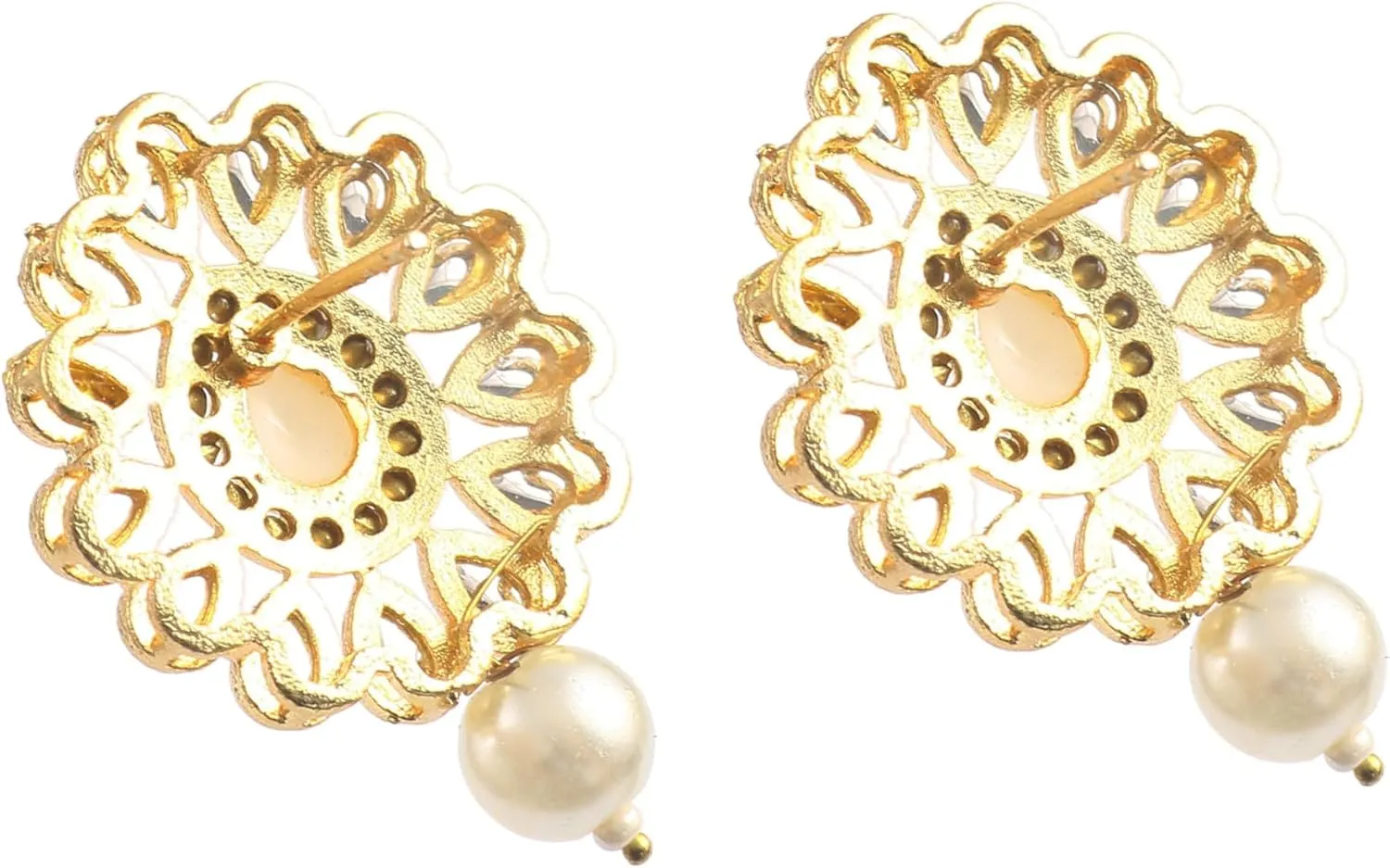 Jewarhaat AD CZ Kundan Pearl Studded Gold Plated Indian Jewelry Sets for Women