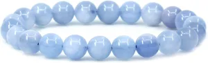 Keleny Gem Semi Precious Gemstones 8mm Round Beads Crystal Stretch Bracelets 7 Inch Unisex