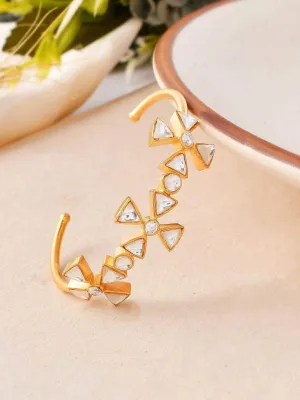 Kundan Flower Gold Kada
