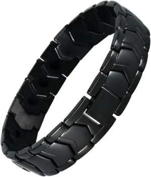 KYOSI Black Bracelet for Men Links Stainless Steels Mens Bracelet Accessories Fashion Jewelry 8.66 inches