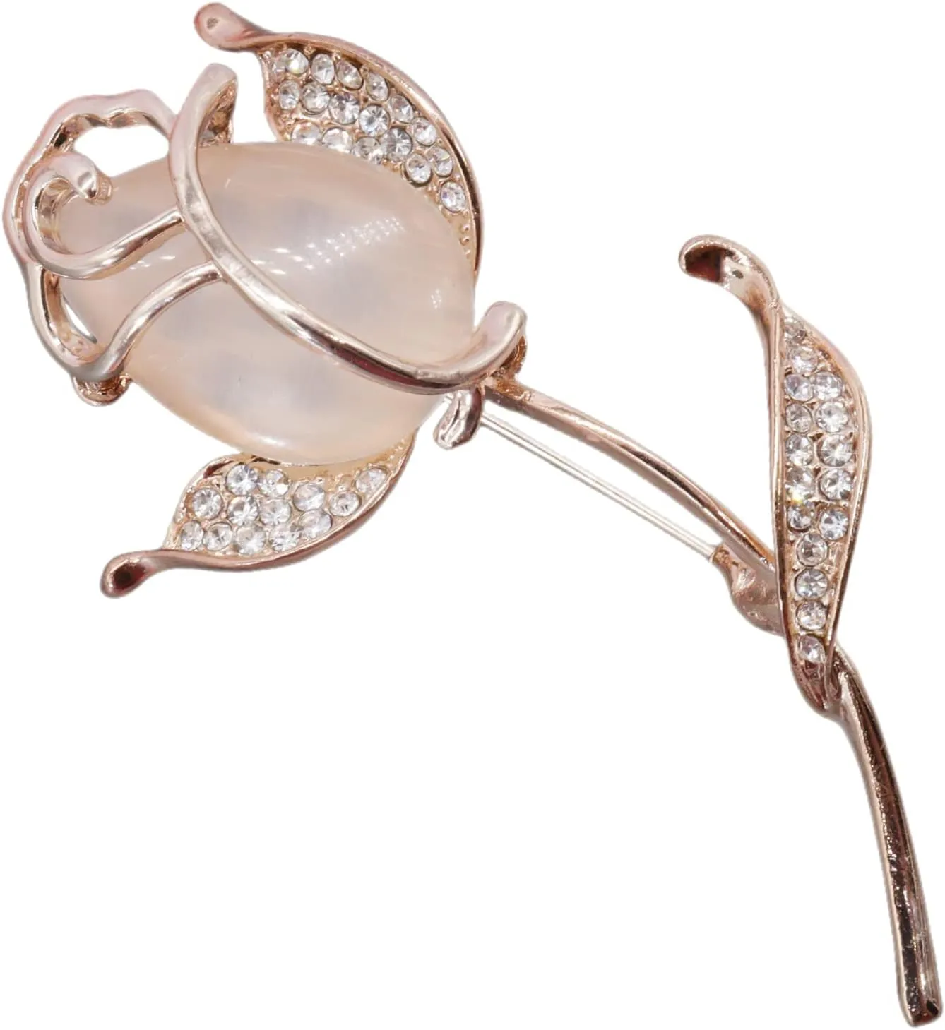 Lavender flower brooch crystal rhinestone tulip brooch elegant accessories jewelry women brooches and pins fashion jewelry wedding flowers lapel pin